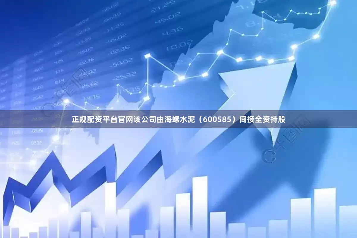 正规配资平台官网该公司由海螺水泥（600585）间接全资持股
